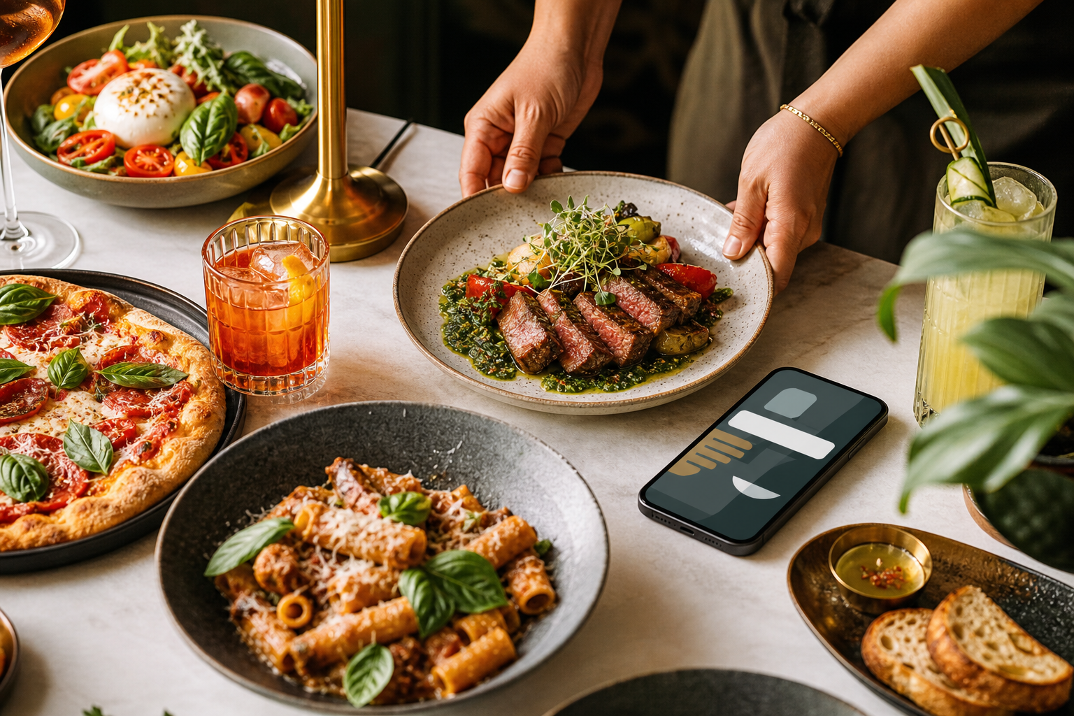 Video ad preview for a restaurant dinner promotion
